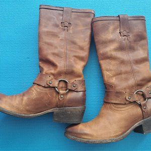 Frye 4001 Boots - Size 8 Cognac